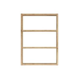 CALICOSY EMMA 3-Shelf Wall Shelf, 60Cm High in Light Oak - thumbnail 3
