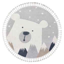 RugsX Yoyo Rug in Grey - Size: 160 cm diameter - thumbnail 3