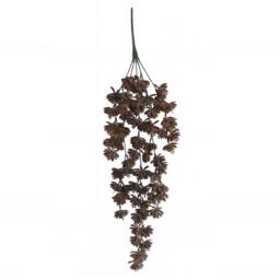 Leaf Pack of 6 x 70cm Artificial Trailing Sedum Succulent Plant Dusty Brown in Dark Brown - Size: 6 x 70 cm - thumbnail 4
