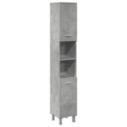 Berkfield Home Bathroom Cabinet Concrete Grey 30x30x179 cm Engineered Wood - Size: 30 x 30 x 179 cm - thumbnail 2
