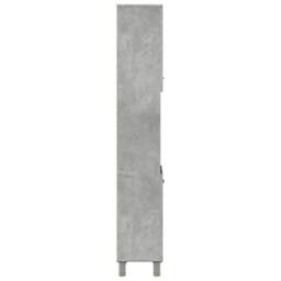 Berkfield Home Bathroom Cabinet Concrete Grey 30x30x179 cm Engineered Wood - Size: 30 x 30 x 179 cm - thumbnail 5