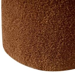 Wyld and Coco Clover-Shaped Bouclé Pouffe Golden Brown - thumbnail 7