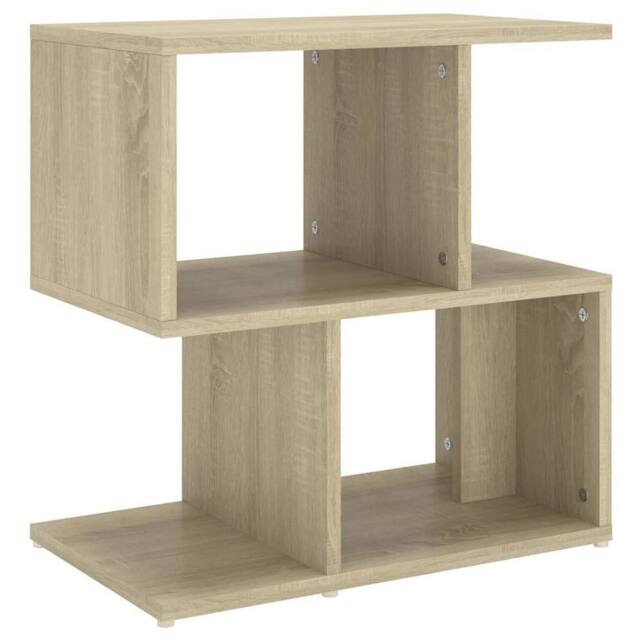 Berkfield Home Bedside Cabinet Sonoma Oak 50x30x51.5 cm Engineered Wood in Brown - image 1