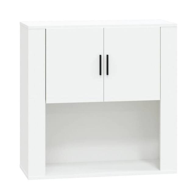 Berkfield Home Wall Cabinet White 80x33x80 cm Engineered Wood - Size: 80 x 33 x 80 cm - image 1