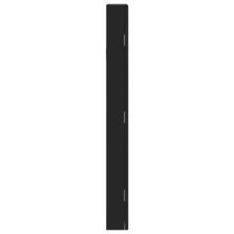 Berkfield Home Mirror Jewellery Cabinet with LED Lights Wall Mounted Black - thumbnail 6