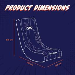 X Rocker Video Rocker Gaming Chair for Kids in Pink - thumbnail 7