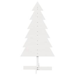 Berkfield Home Festive Wooden Christmas Tree for Decoration White 120 cm Solid W