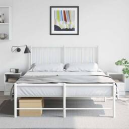 Berkfield Home Bedside Cabinets 2 pcs White 34.5x39x44 cm Steel - thumbnail 2