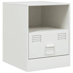 Berkfield Home Bedside Cabinets 2 pcs White 34.5x39x44 cm Steel - thumbnail 6