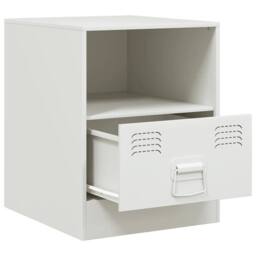 Berkfield Home Bedside Cabinets 2 pcs White 34.5x39x44 cm Steel - thumbnail 7