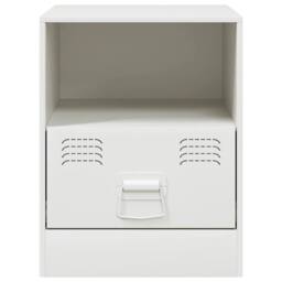 Berkfield Home Bedside Cabinets 2 pcs White 34.5x39x44 cm Steel - thumbnail 5
