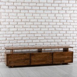 Destina Home TV Stand, Solid Wood, Handmade, 174 cm, Magnus in Brown - Size: 1 Pack - thumbnail 7