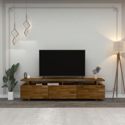 Destina Home TV Stand, Solid Wood, Handmade, 174 cm, Magnus in Brown - Size: 1 Pack - thumbnail 2
