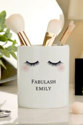 Personalised Memento Company Women's Eyelashes Ceramic Storage Pot in White - thumbnail 4