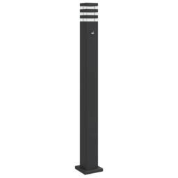 Berkfield Home Outdoor Floor Lamp with Sensor Black 110 cm Aluminium - thumbnail 3