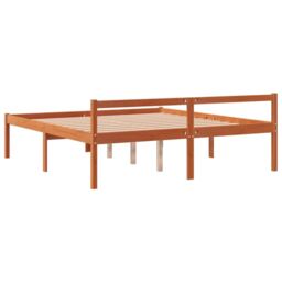 Berkfield Home Senior Bed without Mattress Wax Brown 160x200 cm Solid Wood Pine - thumbnail 6