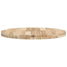 Berkfield Home Table Top Round √ò70x4 cm Solid Wood Acacia in Brown - Size: 70x4 cm - thumbnail 6