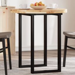 Berkfield Home Table Top Round √ò70x4 cm Solid Wood Acacia in Brown - Size: 70x4 cm - thumbnail 1