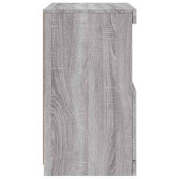 Berkfield Home Sideboard with LED Lights Grey Sonoma 41x37x67 cm - Size: 41 x 37 x 67 cm - thumbnail 8