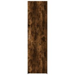 Berkfield Home Highboard Smoked Oak 50x42.5x185 cm Engineered Wood in Brown - thumbnail 4