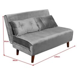 KOSY KOALA Double Sofa Bed Sleeper Foldable Portable Pillow Lounge Couch Grey Sofa BedLiving Room Furniture - thumbnail 4