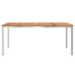 Berkfield Home Outdoor Dining Table 180x90x75 cm Solid Wood Acacia in Brown - Size: 180 x 90 x 75 cm - thumbnail 5