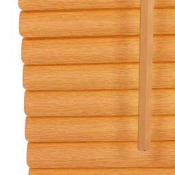 Oypla PVC Teak Wood Grain Effect Venetian Window Blinds with Fixings in Light Brown - Size: 120 cm - thumbnail 6