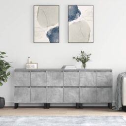 Berkfield Home Sideboards 3 pcs Concrete Grey Engineered Wood