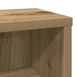 Berkfield Home CD Cabinet Artisan Oak 21x20x88 cm Engineered Wood - Size: 21 x 20 x 88 cm - thumbnail 7