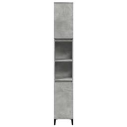 Berkfield Home Durable 3 Piece Bathroom Furniture Set Concrete Grey Engineered Wood - thumbnail 5