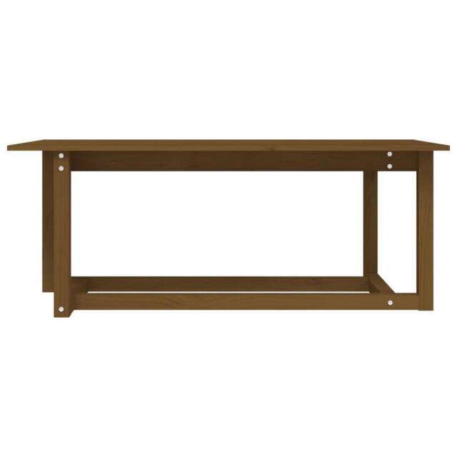 Berkfield Home Beautiful Coffee Table Honey Brown 110x55x45 cm Solid Wood Pine - Size: 110 x 55 x 45 cm - image 1