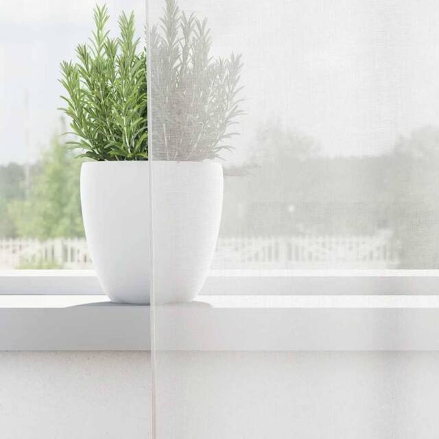 Berkfield Home Voile Curtains with Grommets 2 pcs White - image 1