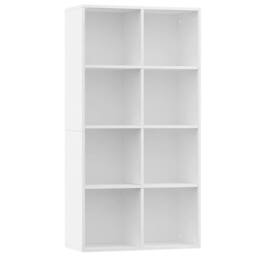 Berkfield Home Classic Book Cabinet/Sideboard White 66x30x130 cm Engineered Wood - Size: 66 x 30 x 130 cm - thumbnail 3