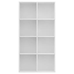 Berkfield Home Classic Book Cabinet/Sideboard White 66x30x130 cm Engineered Wood - Size: 66 x 30 x 130 cm - thumbnail 4