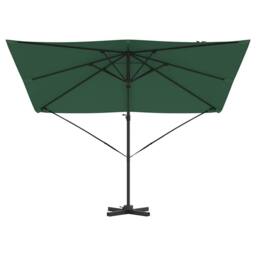 Berkfield Home Cantilever Roma Parasol Green 286x285x265 cm Aluminium - Size: 286 x 285 x 265 cm - thumbnail 5