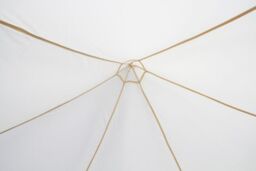 Primrose Harlington Deluxe Steel Frame Gazebo With Roof Canopy in Light Sand - thumbnail 4