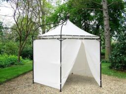Primrose Harlington Deluxe Steel Frame Gazebo With Roof Canopy in Light Sand - thumbnail 5