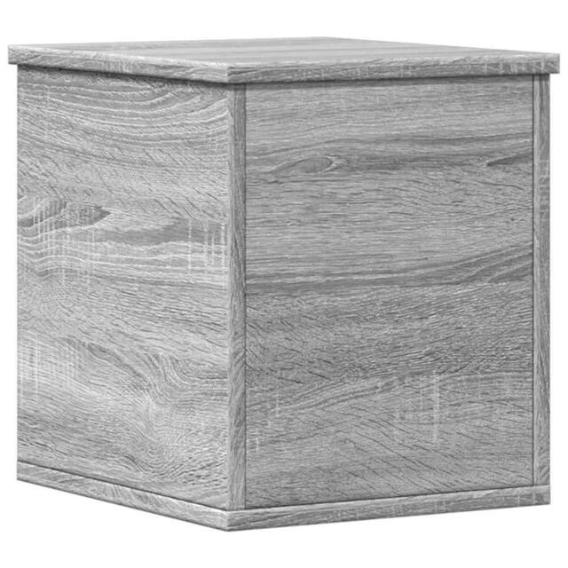 Berkfield Home Storage Box Grey Sonoma 30x35x35 cm Engineered Wood - Size: 30 x 35 x 35 cm - image 1