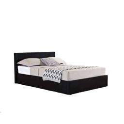 Birlea Berlin Black Ottoman Bed Faux Leather - Size: Small Double - thumbnail 7