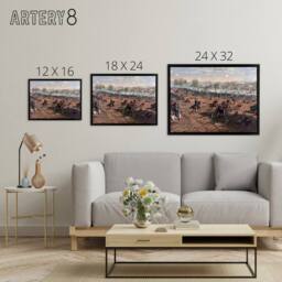 "Artery8 US Civil War Battle Of Gettysburg Framed Canvas Wall Art Print - Size: W12"" x H16""" - thumbnail 4