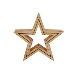 Lighting Collection Christmas Star Lamp in Brown - thumbnail 2