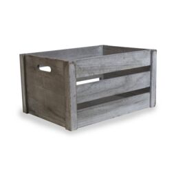 Red Hamper Deep Vintage Crate in Brown - Size: Small