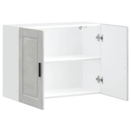 Berkfield Home Kitchen Wall Cabinet Porto Concrete Grey Engineered Wood - thumbnail 5