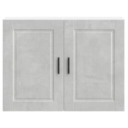 Berkfield Home Kitchen Wall Cabinet Porto Concrete Grey Engineered Wood - thumbnail 6