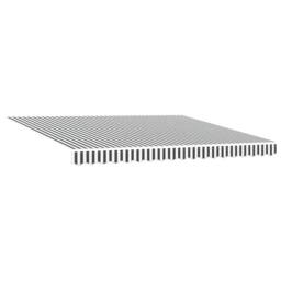 Berkfield Home Manual Retractable Awning with LEDs Anthracite&White 400x300 cm - thumbnail 5