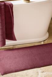 CHRISTY 'Highgate' Turkish Cotton Luxurious Bath Rugs in Maroon - thumbnail 1