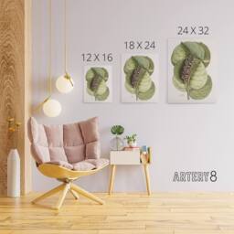 "Artery8 Mangrove Grape Tree Vintage Botanical Catesby Canvas Wall Art in Green - Size: W18"" x H24""" - thumbnail 4