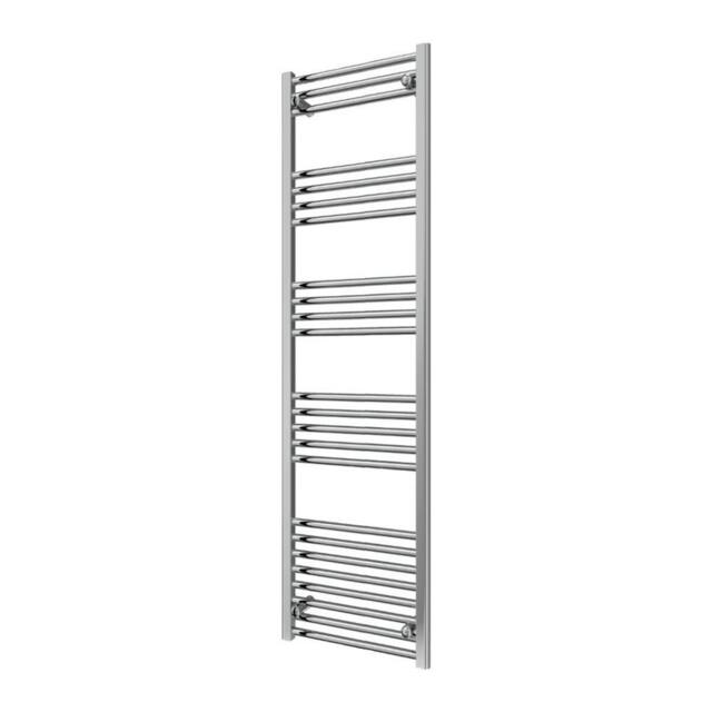 Bathroom Kingdom Capo Electric Chrome Straight Heated Towel Rail 1600x500 in Silver - image 1