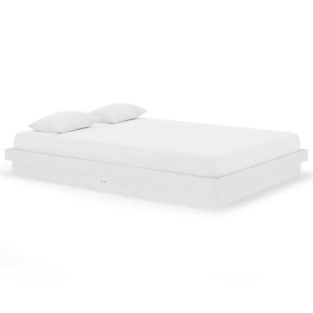 Berkfield Home 819908 Bed Frame without Mattress White Solid Wood 140x200 cm - image 1