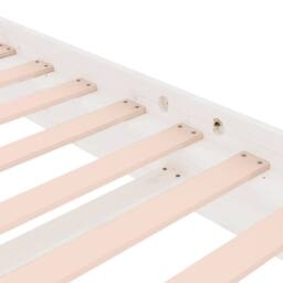 Berkfield Home 819908 Bed Frame without Mattress White Solid Wood 140x200 cm - thumbnail 7